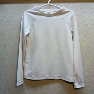 White Long Sleeve Boys Rash Guard-Old Navy